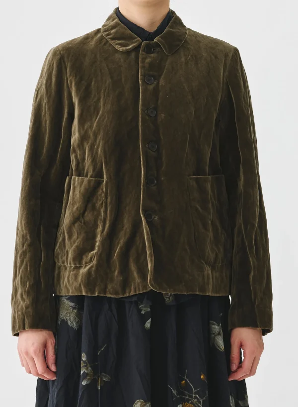 Outerwear | Pas De Calais Stainless Yarn Velvet Jacket Khaki