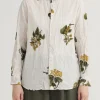 Shirts + Tops | Pas De Calais Summer Botanical Print Blouse Ivory