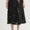 Skirts | Pas De Calais Summer Botanical Print Skirt Black