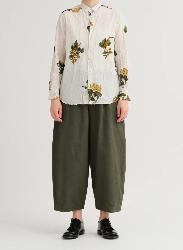 Shirts + Tops | Pas De Calais Summer Botanical Print Blouse Ivory