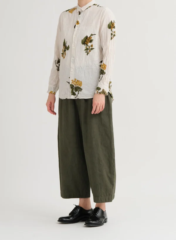 Shirts + Tops | Pas De Calais Summer Botanical Print Blouse Ivory