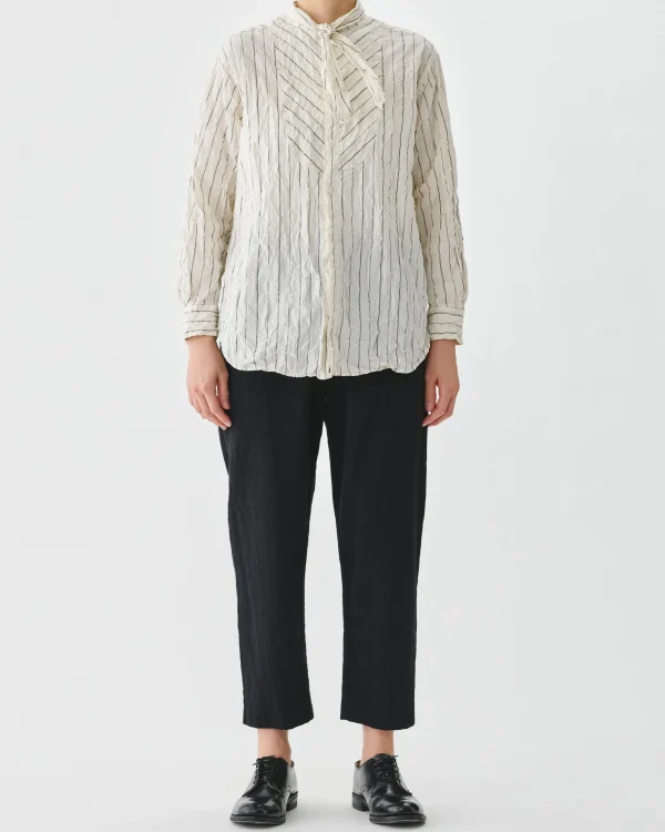 Pants | Pas De Calais Washed Cotton Wool Pants Black