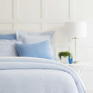 Quilts + Coverlets | Pine Cone Hill Quinn French Blue Cotton Blanket