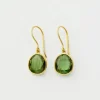Jewelry | Pippa Small 18kt Gold Iris Single Drop Earrings Green Tourmaline