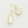 Jewelry | Pippa Small 18kt Gold Theia Single Drop Earrings Rainbow Moonstone