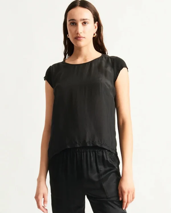 Tanks + Tees | Raquel Allegra Darcey Tee Black