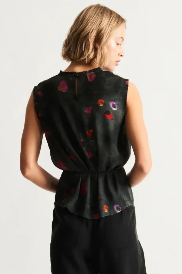 Shirts + Tops | Raquel Allegra Wilhelmina Top Petal Black
