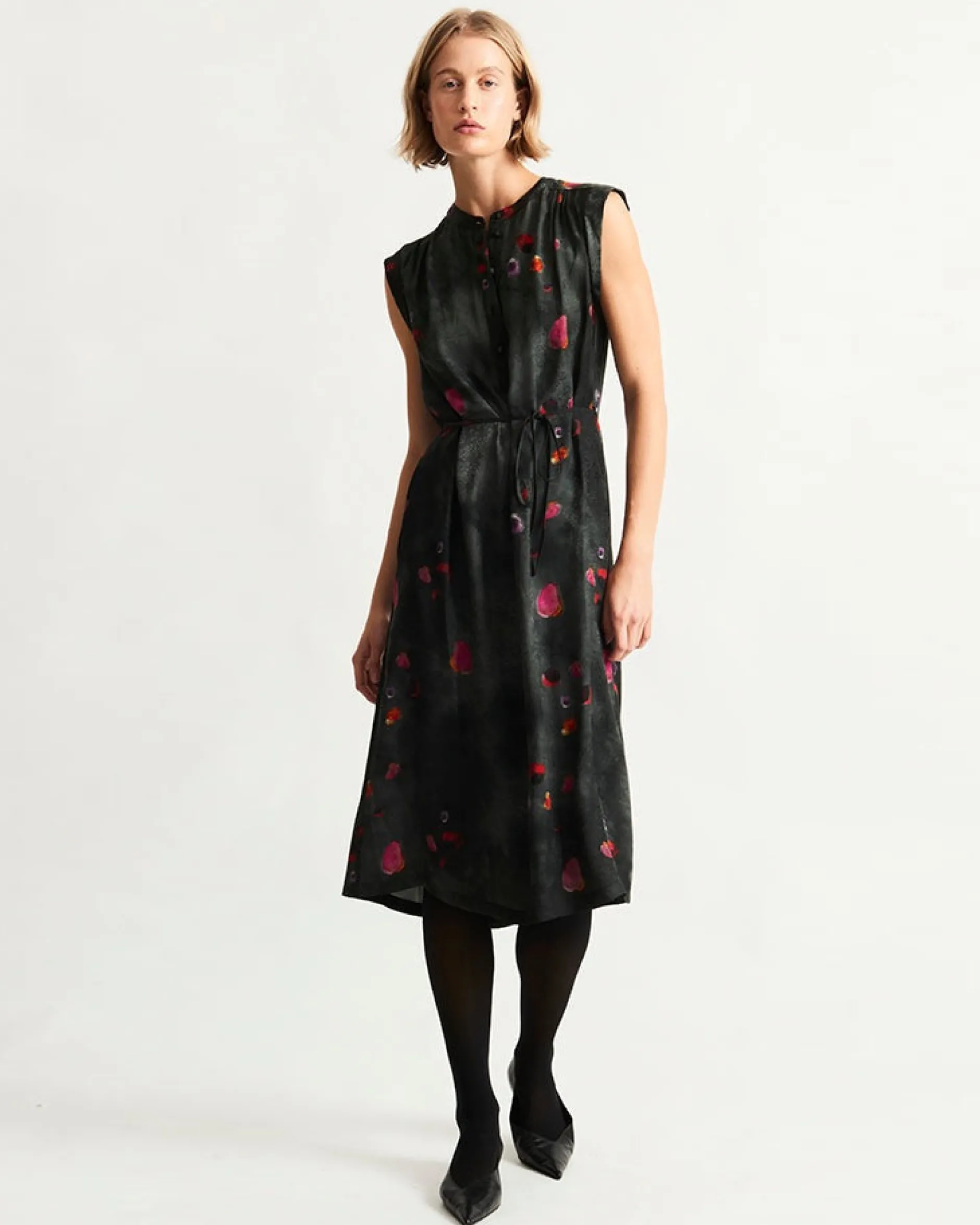 raquel_allegra_zaire_dres_0-1.webp Dresses | Raquel Allegra Zaire Dress Petal Black