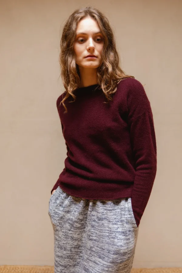 Sweaters | Ros Duke Pebble Sweater Damson