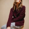 Sweaters | Ros Duke Polka Cardigan Damson