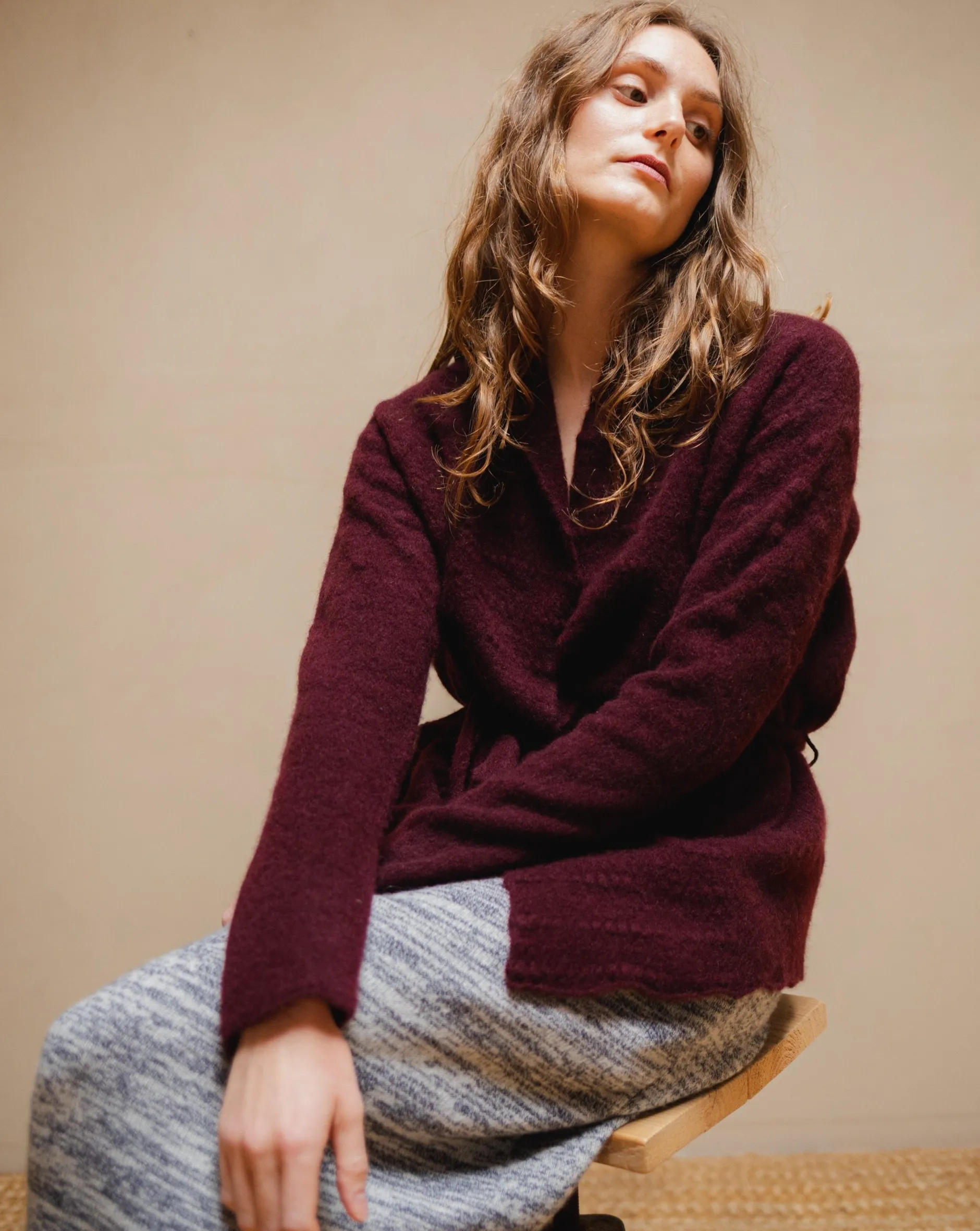 ros_duke_polka_cardigan_d_0.webp Sweaters | Ros Duke Polka Cardigan Damson