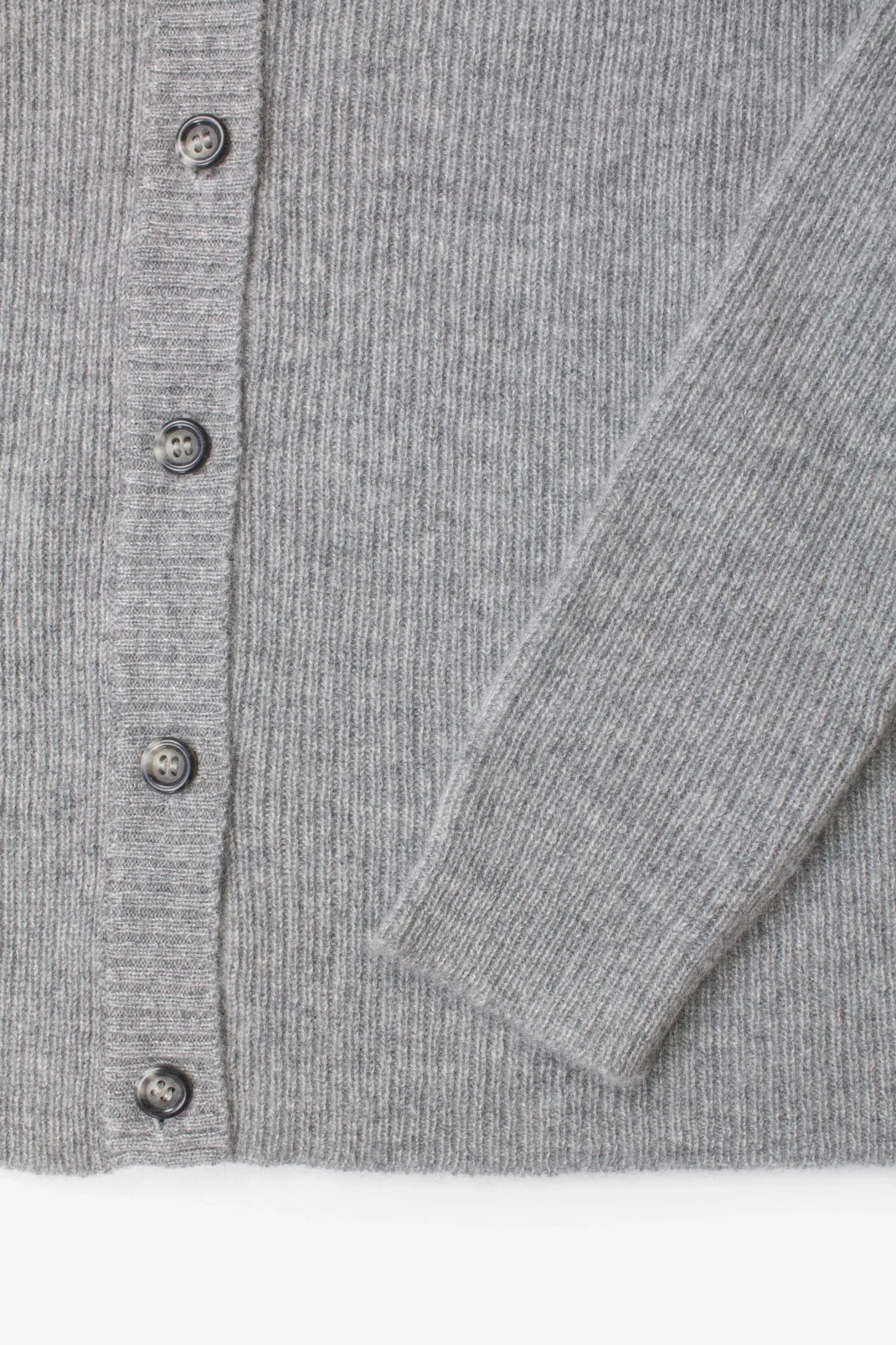 ros_duke_rib_cardigan_ash_5.webp Sweaters | Ros Duke Rib Cardigan Ash Grey