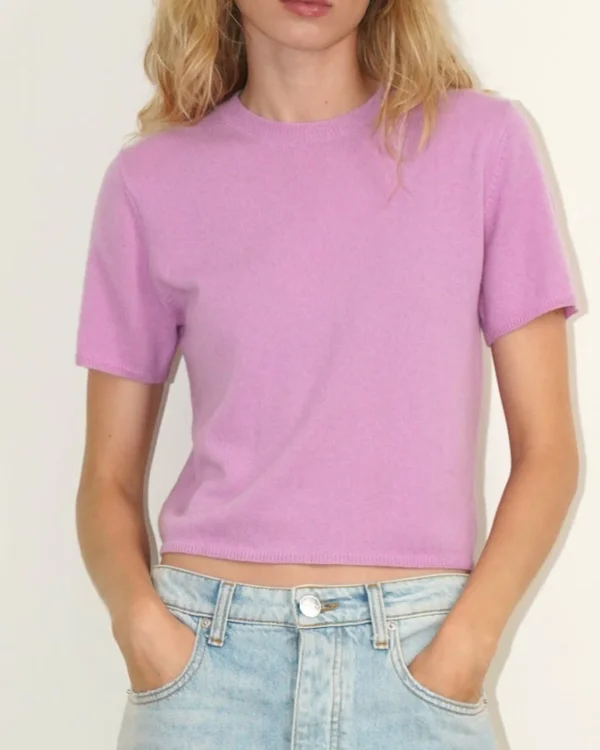 Shirts + Tops | Sablyn Sabyln Charleston Relaxed Crewneck Tee Orchid