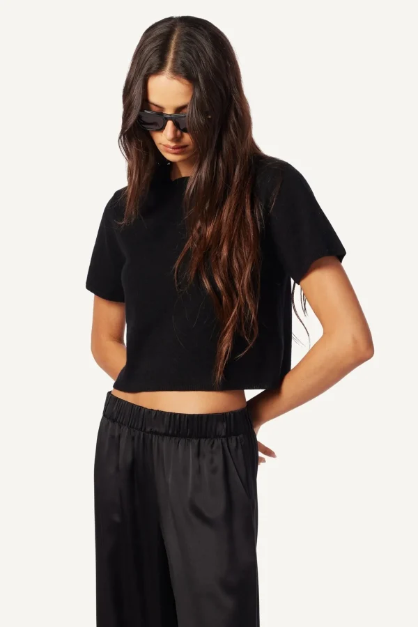 Shirts + Tops | Sablyn Sabyln Charleston Relaxed Crewneck Tee Black
