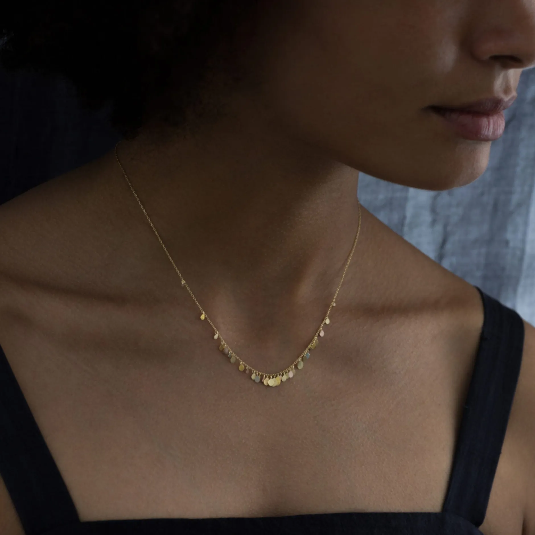 sia_taylor_k_rainbow_bird_1.webp Jewelry | Sia Taylor 18K Rainbow Birdsong Necklace