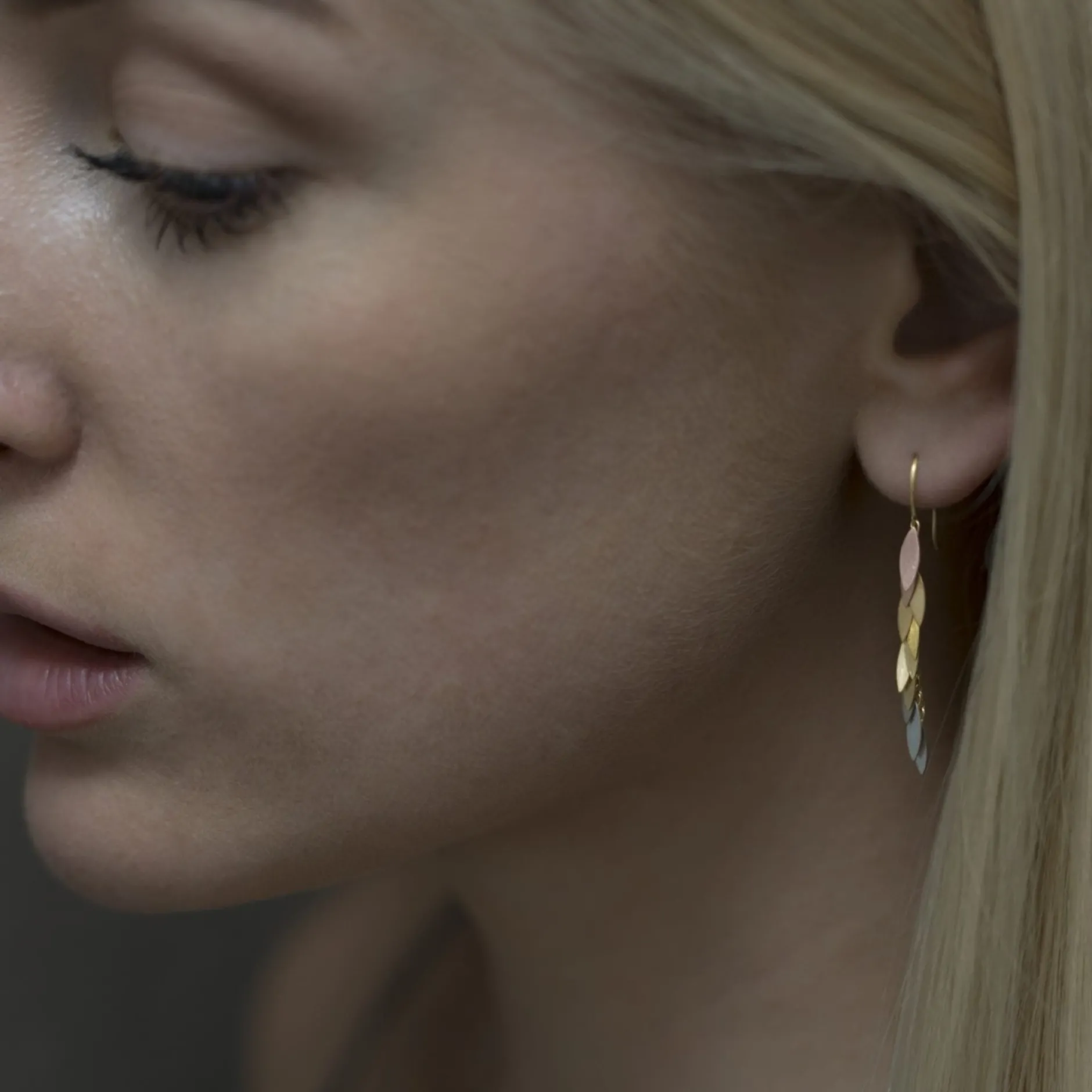 sia_taylor_k_rainbow_leaf_1.webp Jewelry | Sia Taylor 18K Rainbow Leaf Earrings