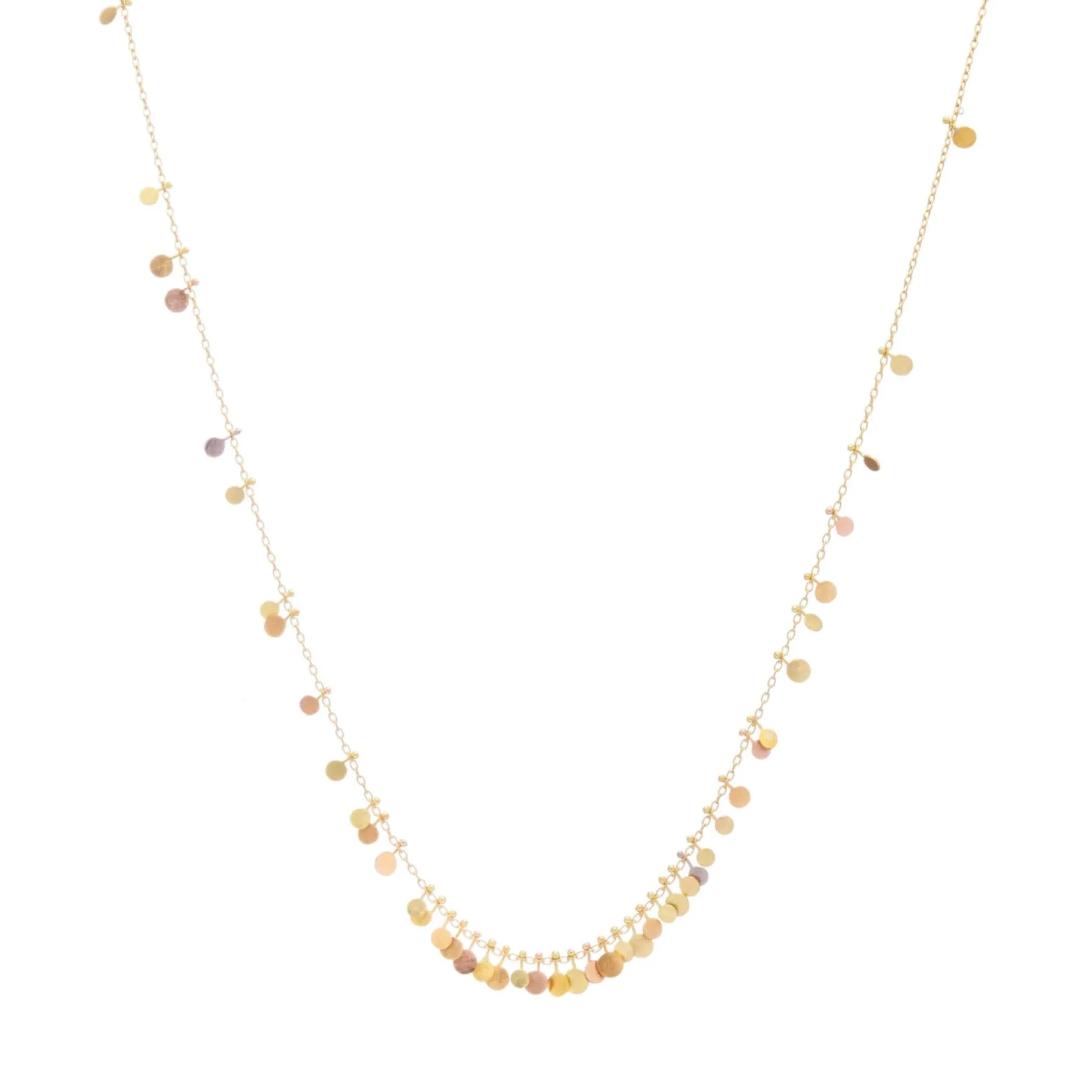 sia_taylor_k_tiny_rainbow_0.webp Jewelry | Sia Taylor 18K Tiny Rainbow Dots Cluster Necklace