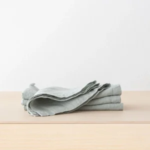 Home Decor | Pillows | Thistle Hill Stonewashed Linen Napkins Spa Green