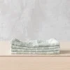 Home Decor | Pillows | Thistle Hill Striped Linen Napkins Forest Green Natural Multistripe