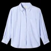 Shirts + Tops | Trovata Blake Oversized Shirt Cornflower Stripe