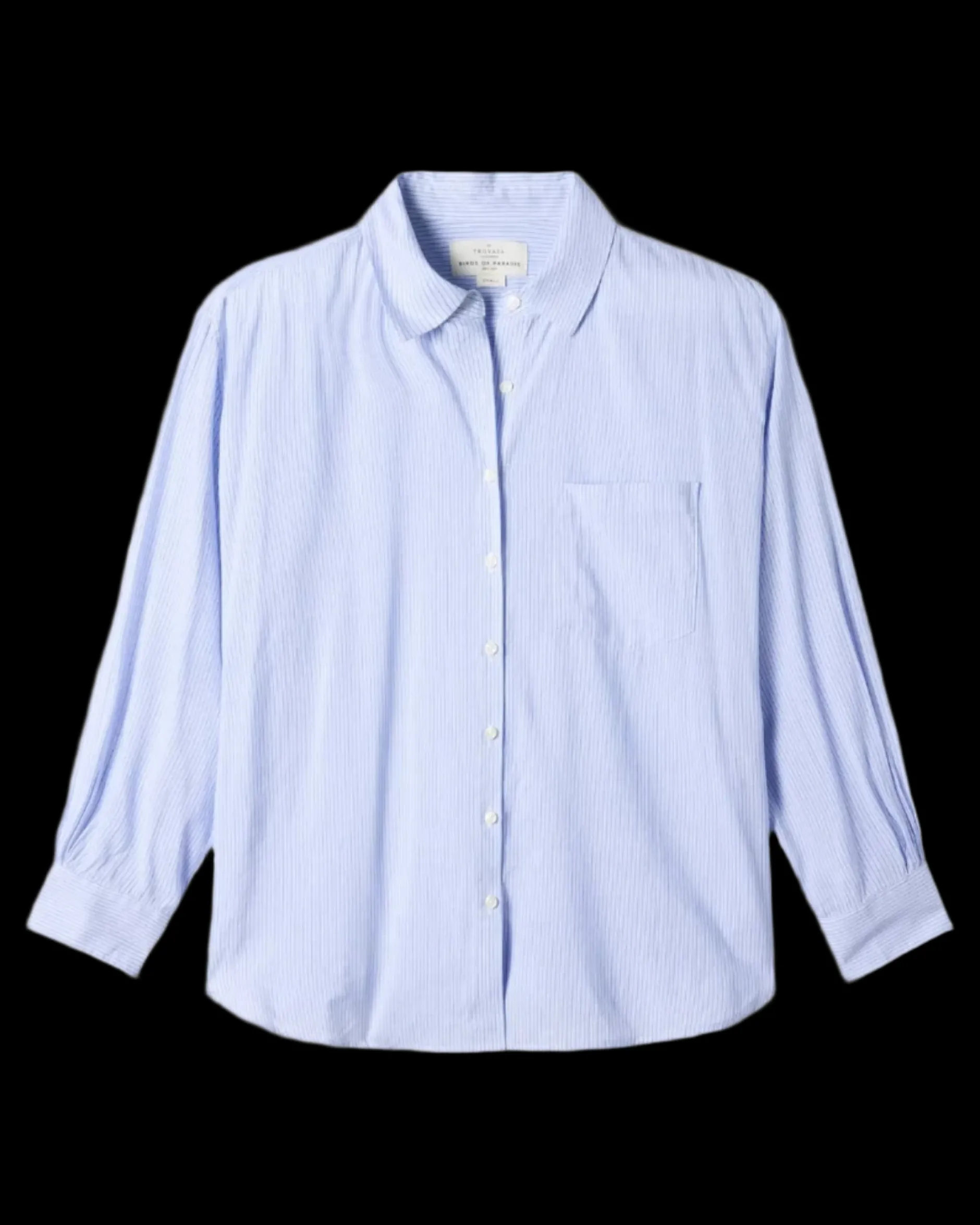 trovata_blake_oversized_s_0.webp Shirts + Tops | Trovata Blake Oversized Shirt Cornflower Stripe