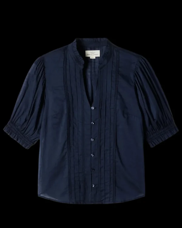 Shirts + Tops | Trovata Eliza Blouse Navy