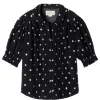 Shirts + Tops | Trovata Gemma Blouse Black Polka Dots