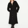 Dresses | Vince Belted Long Sleeve Shirt Dress Black