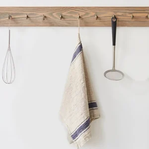 Linens | Home Decor | Thistle Hill Vintage Linen Kitchen Towel Blue Stripe