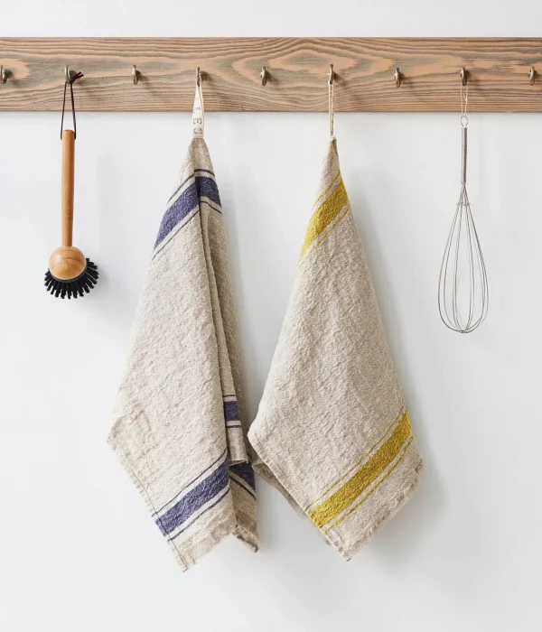 Linens | Home Decor | Thistle Hill Vintage Linen Kitchen Towel Blue Stripe