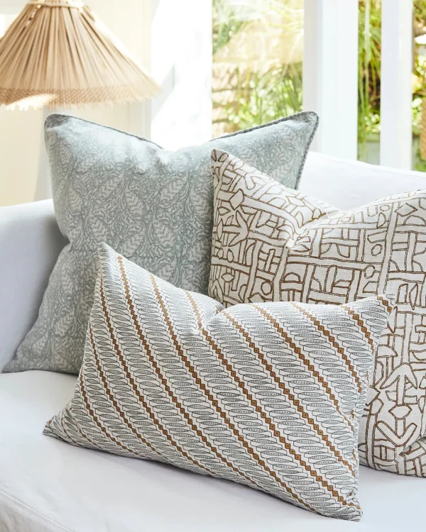 Pillows | Walter G Anatolia Celadon Linen Cushion