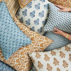 Pillows | Walter G Chintz Spice Linen Cushion