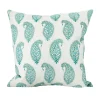 Pillows | Walter G Paisley Emerald Linen Cushion