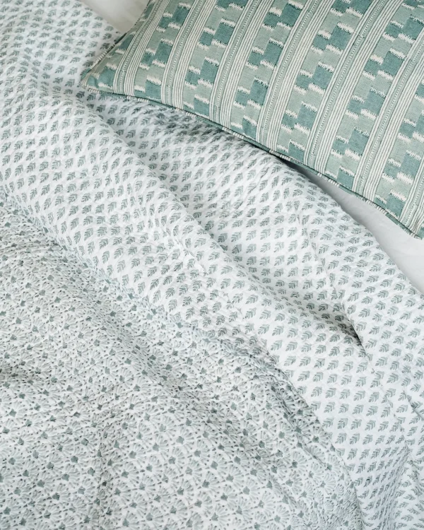Quilts + Coverlets | Walter G Pharaoh Celadon Quilt