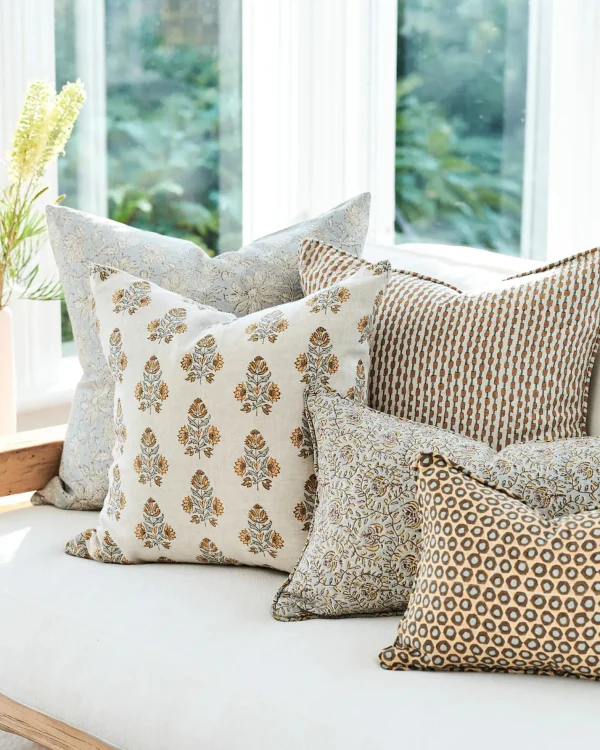 Pillows | Walter G Uluwatu Sahara Linen Cushion