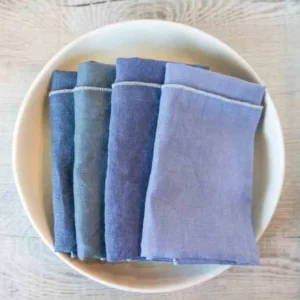Home Decor | Pillows | Thistle Hill West Coast Handmade Curated Linen Napkins Cornflower Mix