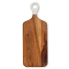 Tabletop | Thistle Hill Wood + White Collection Acacia Wood Rectangle Charcuterie