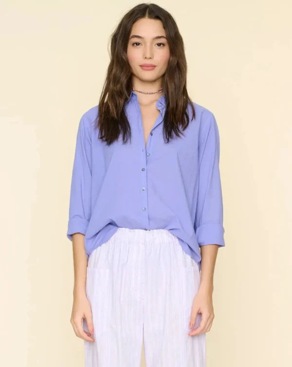 Shirts + Tops | Xirena Beau Shirt Dark Periwinkle