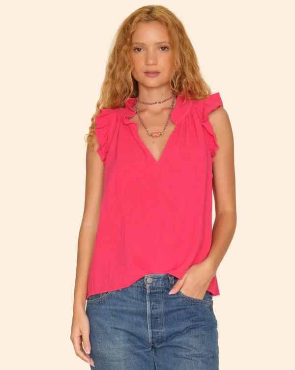 Shirts + Tops | Xirena Bex Gauze Top Sweet Pea