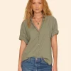 Shirts + Tops | Xirena Channing Shirt Green Army