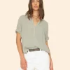 Shirts + Tops | Xirena Cruz Top Aqua Grey