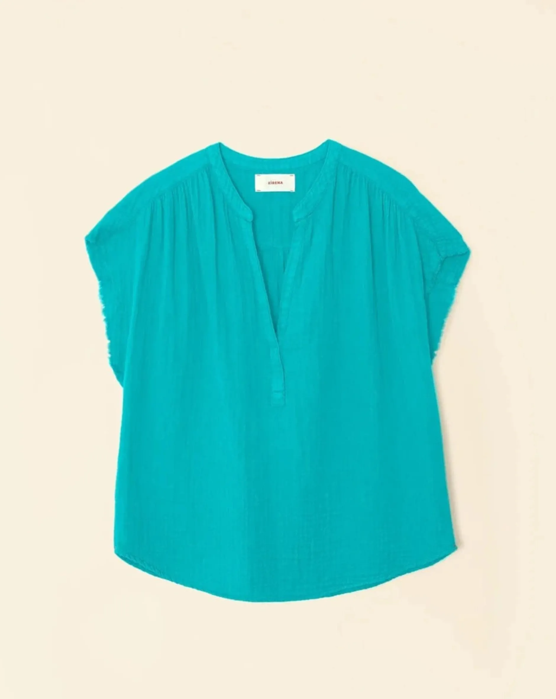 xirena_kane_top_baltic_se_0.webp Shirts + Tops | Xirena Kane Top Baltic Sea